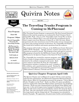 Quivira Notes