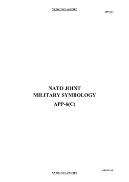 Nato Joint Military Symbology App-6(C)