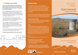 East Lomond Peak, Look Down Slope to the Right to a Our Aim Is to Re-Connect People with the Living Legacy Group of Farm Buildings