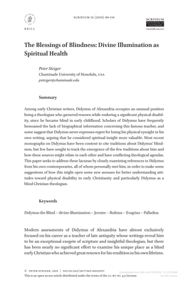 Downloaded from Brill.Com10/02/2021 01:23:23AM This Is an Open Access Article Distributed Under the Terms of the CC-BY-NC 4.0 License