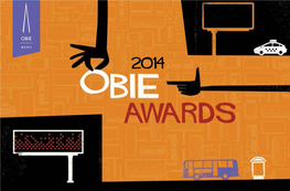 2014 OBIE Awards Winner Book.Pdf