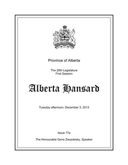 Alberta Hansard