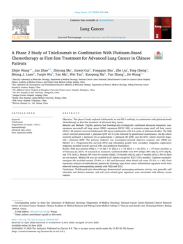 Lung Cancer 147 (2020) 259–268