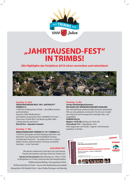 OG 1000 Jahre Highlights Flyer2 2019 1