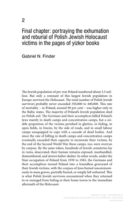 Downloaded from Manchesterhive.Com at 09/30/2021 12:46:24AM Via Free Access Polish Jewish Holocaust Victims in Yizkor Books 35