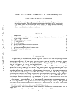 Strong Convergence in the Motivic Adams Spectral Sequence