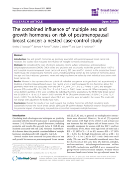 The Combined Influence of Multiple Sex and Growth