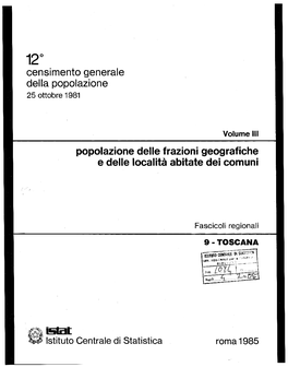 Censimento Generale Della Popolazione Popolazione Delle