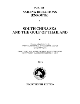 South China Sea and the Gulf of Thailand