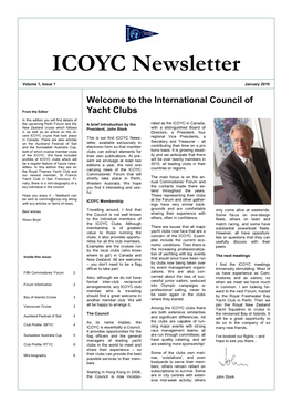 ICOYC Newsletter