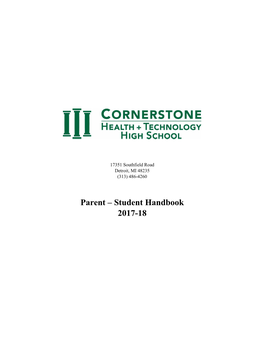 Parent – Student Handbook 2017-18