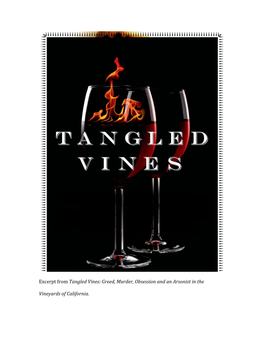 Excerpt from Tangled Vines: Greed, Murder, Obsession and an Arsonist in The