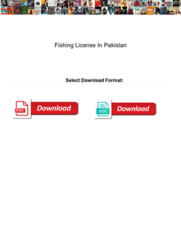 Fishing License in Pakistan