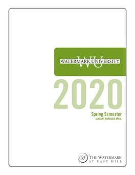 Download the Spring 2020 Watermark University Catalog
