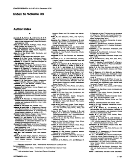 Index to Volume 39 Authorindex