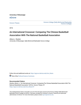 An International Crossover: Comparing the Chinese Basketball Association with the National Basketball Association
