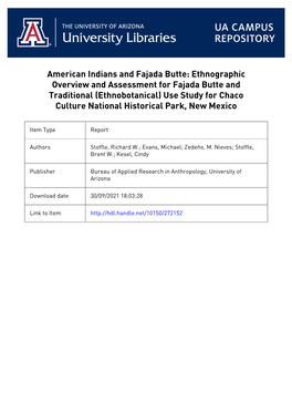 American Indians and Fajada Butte