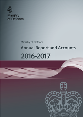 Ministry of Defence Annual Report and Accounts 2016 to 2017 (Web