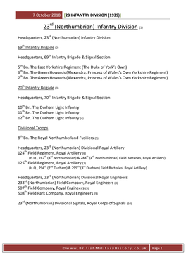 23 (Northumbrian) Infantry Division (1)
