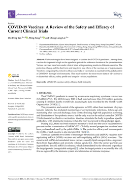 COVID-19 Vaccines: a Review of the Safety and Efficacy of Current