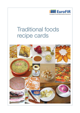 Traditional Foods Recipe Cards Traditional Foods Recipe Cards Eurofir Traditional Foods Recipe Cards