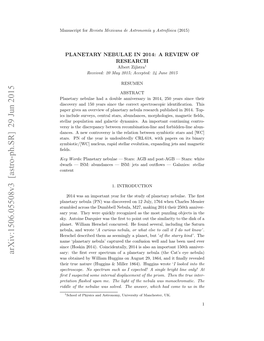 Arxiv:1506.05508V3 [Astro-Ph.SR] 29 Jun 2015