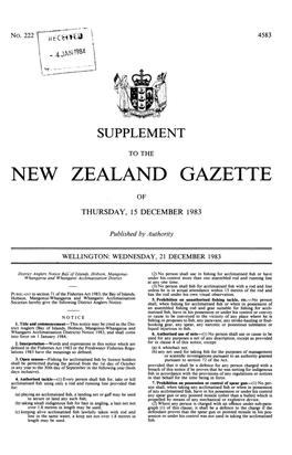 New Zealand Gazette