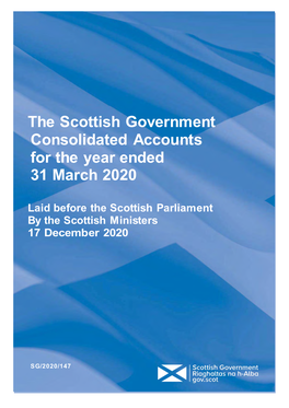 The Scottish Government Consolidated Accounts for the Year Ended 31 March 2020