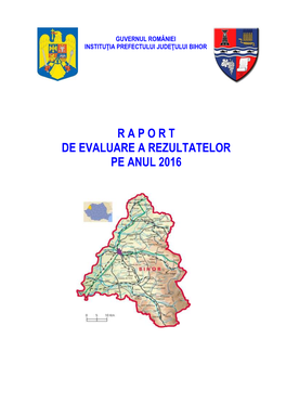 R a P O R T De Evaluare a Rezultatelor Pe Anul 2016