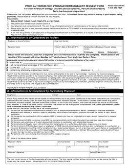 Ulcer-Heartburn Therapy: Dexilant (Dexlansoprazole), Nexium (Esomeprazole),Tecta (Pantoprazole Magnesium)- Prior Authorization F