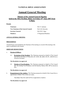 Annual General Meeting