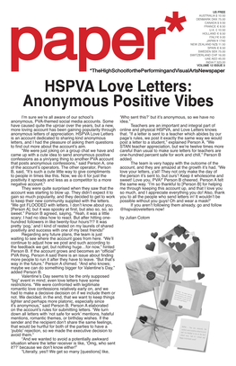 HSPVA Love Letters