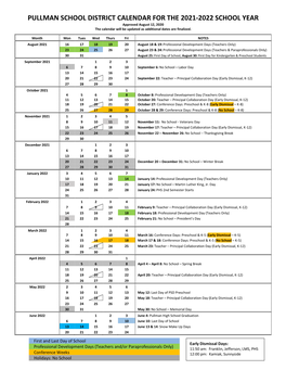 SY 08-09 Calendar