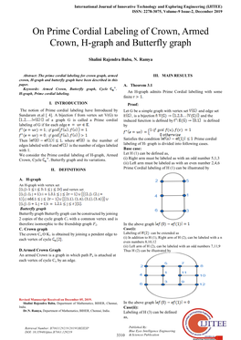 On Prime Cordial Labeling of Crown, Armed Crown, H-Graph and Butterfly Graph