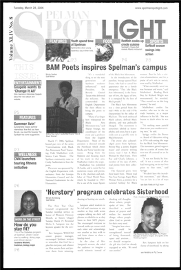 BAM Poets Inspires Spelman's Campus