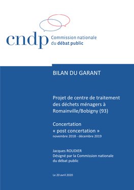 Bilan Du Garant