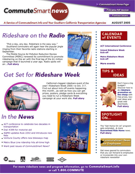 Commutesmart News Main Page