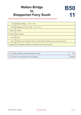 B50 11 Walton Bridge to Shepperton Ferry South