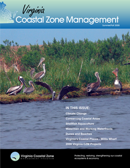 Virginia Coastal Zone Management Magazine Is Funded Through a Grant from the U.S