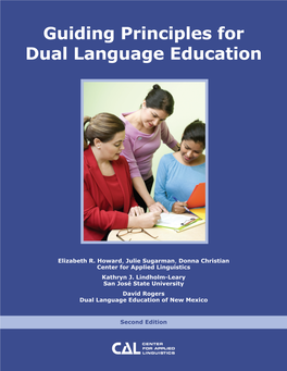 Guiding Principles for Dual Language Education