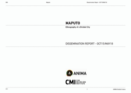 Maputo Dissemination Report - OCT15/MAY18