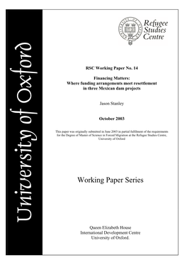 Wp14-Financing-Matters-2003.Pdf