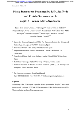 Phase Separations Promoted by RNA Scaffolds and Protein Sequestration In