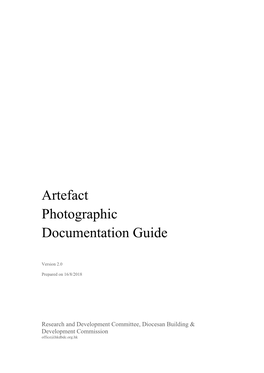 Artefact Photographic Documentation Guide