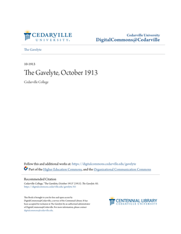 The Gavelyte, October 1913