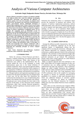 International Journal of Soft Computing and Engineering