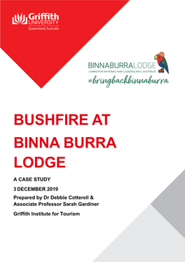 Bushfire at Binna Burra Lodge