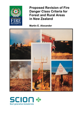 Proposed Revision of Fire Danger Class Criteria for Forest and Rural Areas in New Zealand