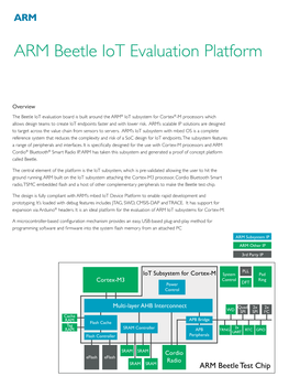 ARM Beetle Iot Evaluation Platform