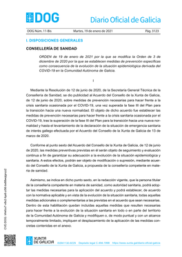 Orden DOG Martes, 19 De Enero De 2021